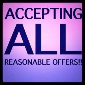 Accepting all reasonable offers!!!
